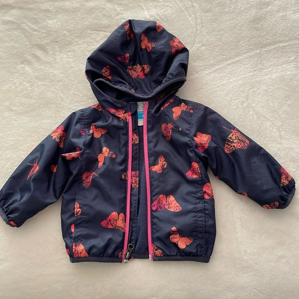 3 for $25! Columbia Infant Butterfly‎ Spring /Fall Jacket, size 6-12 months